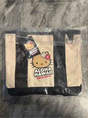 ALOHA HELLO KITTY BLACK MINI CANVAS TOTE BAG  ABC Stores SANRIO Exclusive